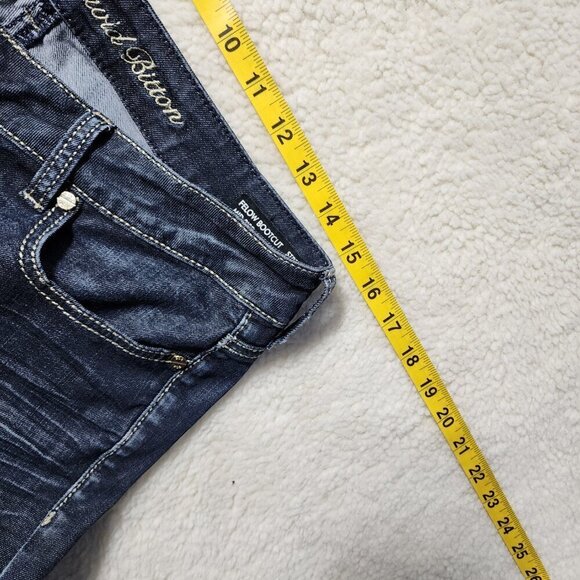 Buffalo David Bitton 29 Felow Bootcut Mid Rise Stretch Dark Wash Denim Jeans - Picture 9 of 11